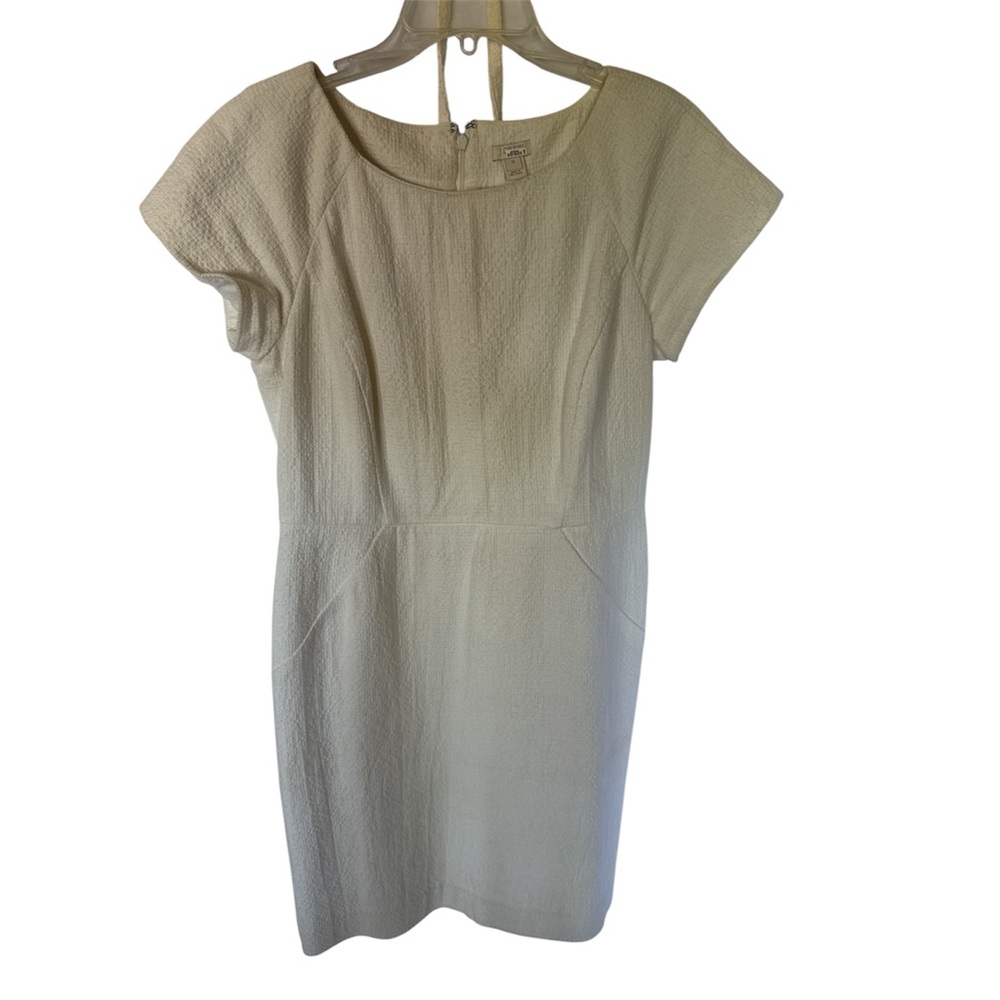 J.Crew textured dress with self belt